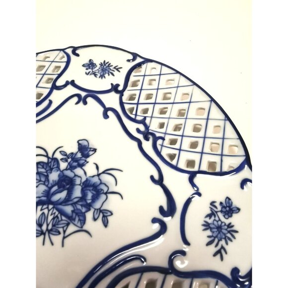 Beautiful Fenton OSAKA Plate Japanese 9" - Picture 12 of 13